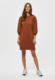 Minus MSMika Puff Sweat Dress Dress 0155 Dark Sand
