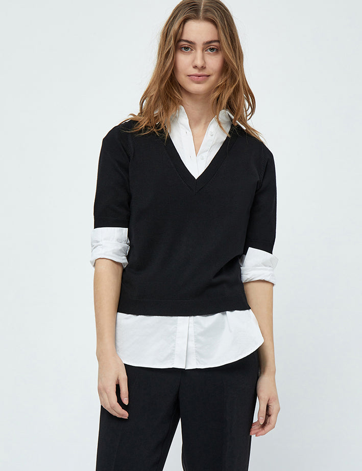 Minus MSMilla Knit T-Shirt T-Shirt 100 Black