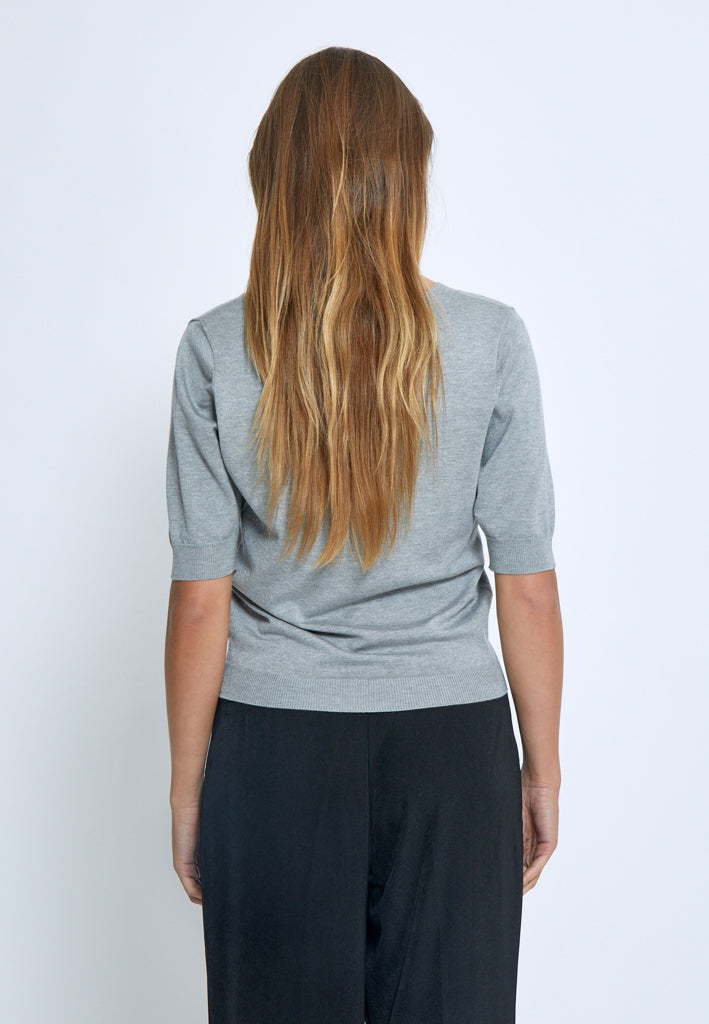Minus MSMilla Knit T-Shirt T-Shirt 112M Light Grey Melange