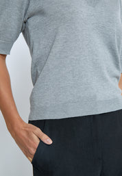 Minus MSMilla Knit T-Shirt T-Shirt 112M Light Grey Melange