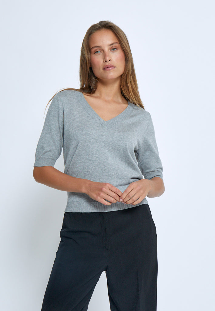 Minus MSMilla Knit T-Shirt T-Shirt 112M Light Grey Melange