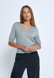 Minus MSMilla Knit T-Shirt T-Shirt 112M Light Grey Melange