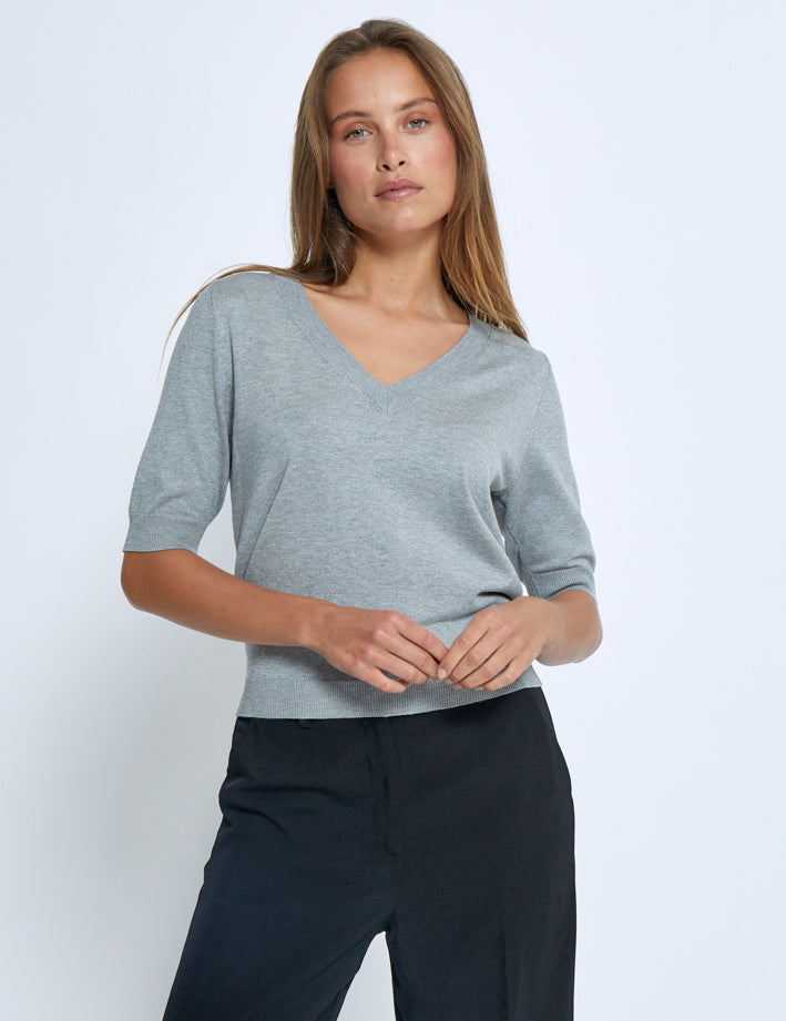 Minus MSMilla Knit T-Shirt T-Shirt 112M Light Grey Melange