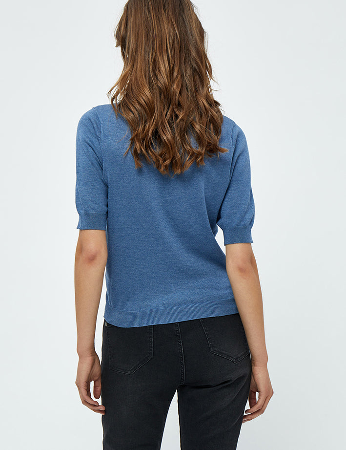 Minus MSMilla Knit T-Shirt T-Shirt 5021M Denim Blue Melange