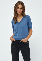 Minus MSMilla Knit T-Shirt T-Shirt 5021M Denim Blue Melange