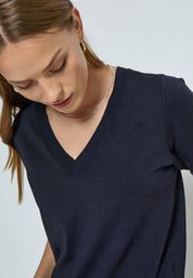 Minus MSMilla Knit T-Shirt T-Shirt 542 Black Iris Solid