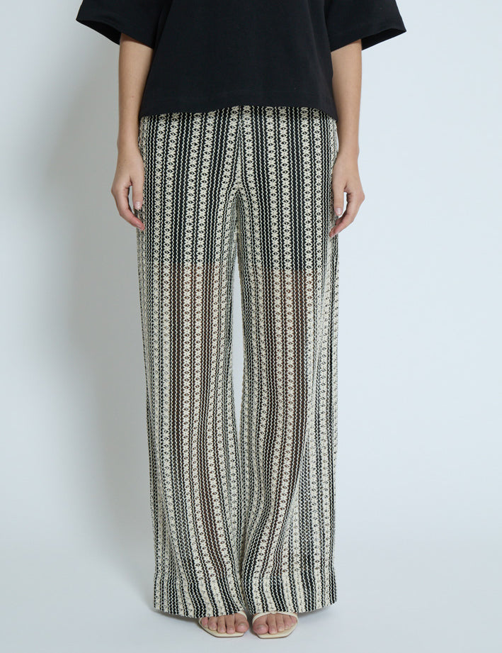 Minus MSNila Pant Pant 100S Black Striped