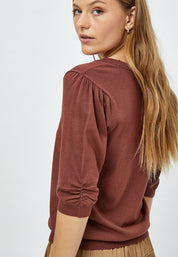 Minus MSPam Knit T-Shirt T-Shirt 5049 Dark Cinnamon Brown