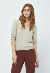 Minus MSPam Knit T-Shirt T-Shirt 9015M Sand Gray Melange