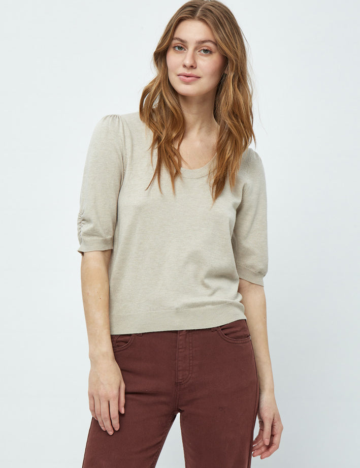 Minus MSPam Knit T-Shirt T-Shirt 9015M Sand Gray Melange