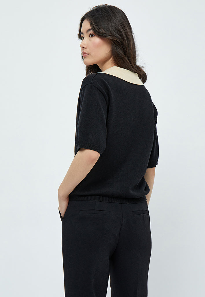 Minus MSPamia Knit Polo T-Shirt T-Shirt 100 Black