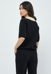 Minus MSPamia Knit Polo T-Shirt T-Shirt 100 Black
