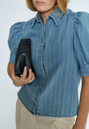 Minus MSPria Short Sleeve Shirt Shirt 001 Light Denim
