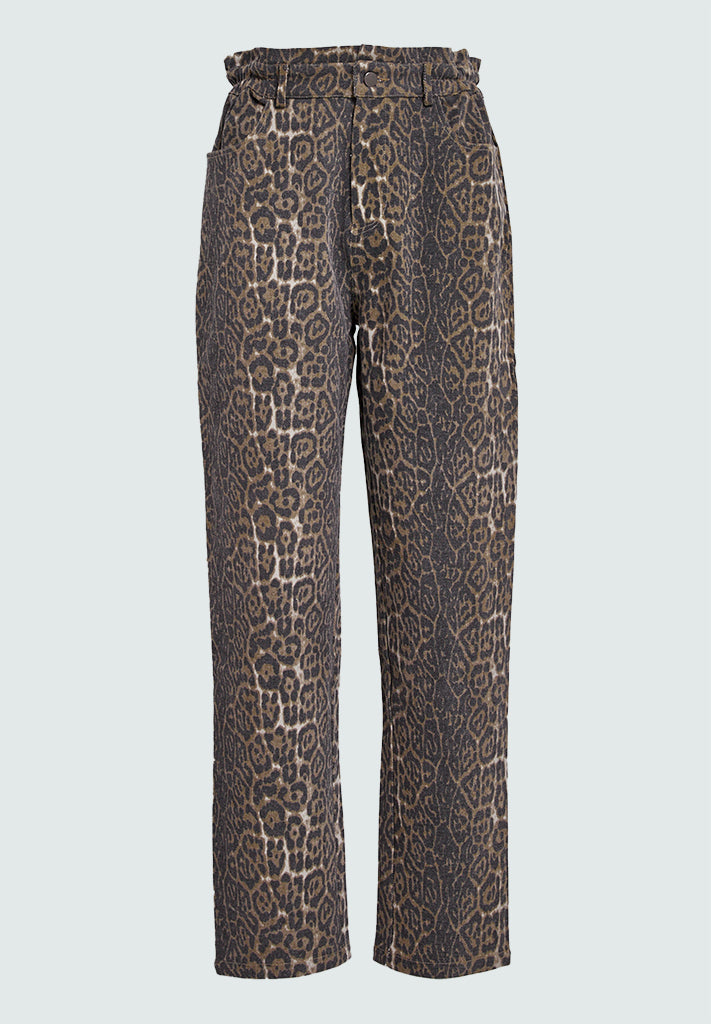 Minus MSRana Pant Pant 9011P Brown Leo Print