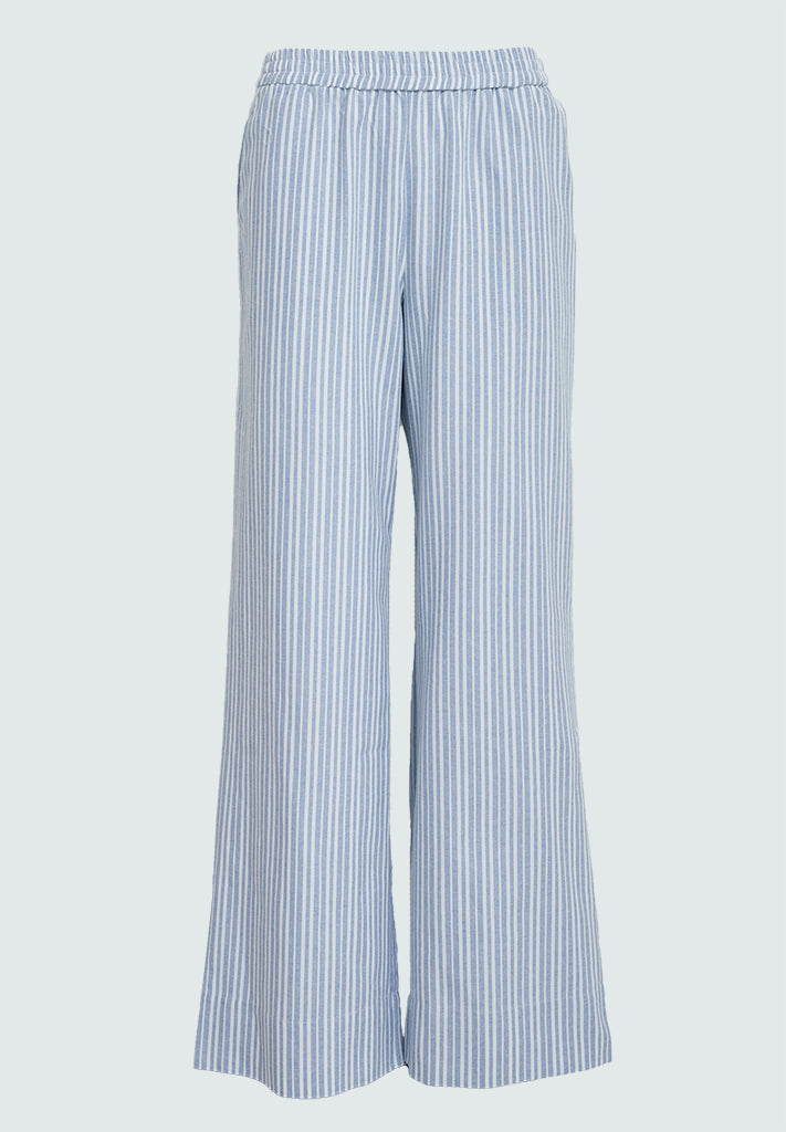 Minus MSRinea Mid Waist Pant Pant 1048S Ice Blue Stripe
