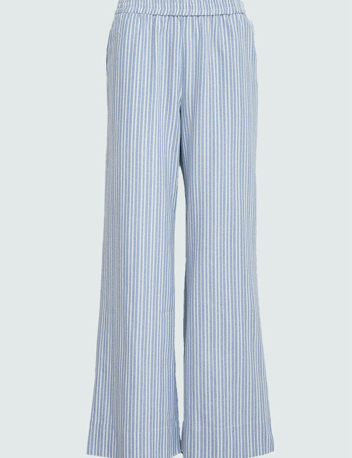 Minus MSRinea Mid Waist Pant Pant 1048S Ice Blue Stripe