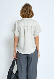 Minus MSSabbi Linen Blouse Blouse 353M Nomad Sand Melange