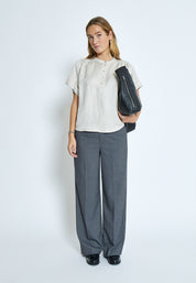 Minus MSSabbi Linen Blouse Blouse 353M Nomad Sand Melange