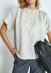 Minus MSSabbi Linen Blouse Blouse 353M Nomad Sand Melange