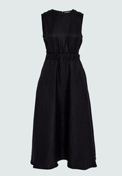 Minus MSSabbi Midi Linen Dress Dress 100 Black