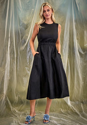 Minus MSSabbi Midi Linen Dress Dress 100 Black