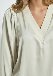Minus MSSelva V Blouse Blouse 0175 Light Birch