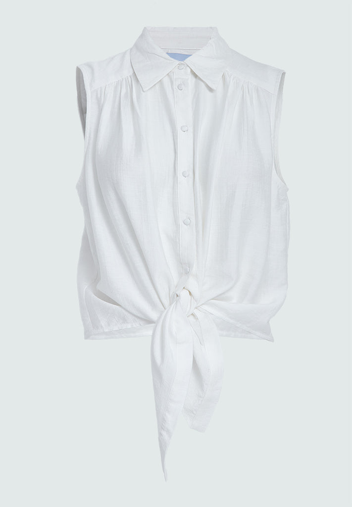 Minus MSSeria Sleveless Shirt Shirt 235 Cloud Dancer
