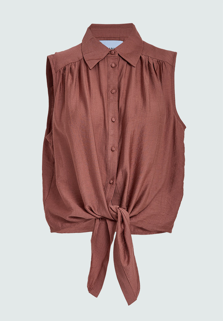 Minus MSSeria Sleveless Shirt Shirt 4800 Smoked Paprika