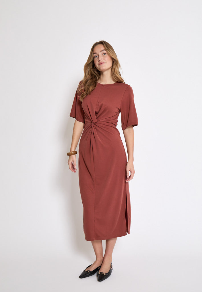 Minus MSSevera Midi Modal Dress Dress 4800 Smoked Paprika