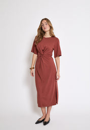 Minus MSSevera Midi Modal Dress Dress 4800 Smoked Paprika
