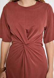 Minus MSSevera Midi Modal Dress Dress 4800 Smoked Paprika