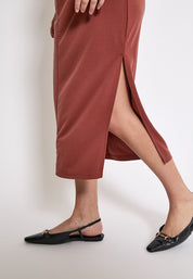 Minus MSSevera Midi Modal Dress Dress 4800 Smoked Paprika