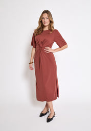 Minus MSSevera Midi Modal Dress Dress 4800 Smoked Paprika