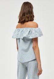 Minus MSValika Top Top 9416C Lemon Sorbet Checked