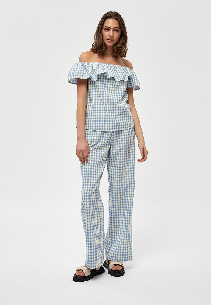 Minus MSValika Top Top 9416C Lemon Sorbet Checked