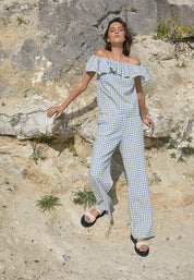 Minus MSValika Top Top 9416C Lemon Sorbet Checked