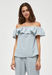 Minus MSValika Top Top 9416C Lemon Sorbet Checked