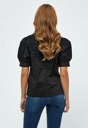 Minus MSVictoria Embroidery Blouse Blouse 100 Black