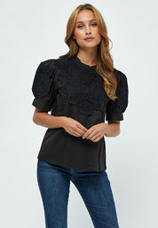 Minus MSVictoria Embroidery Blouse Blouse 100 Black