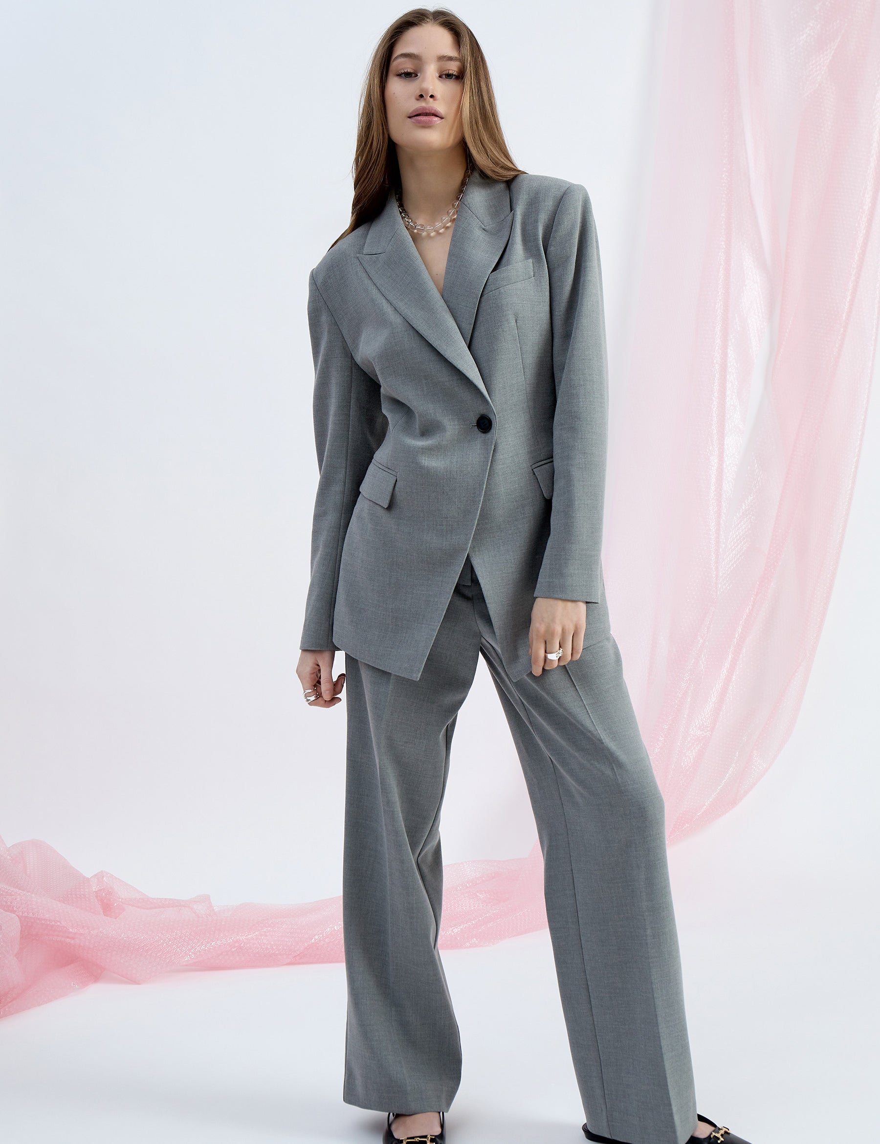 Minus MSWelma Pants Pant 112M Light Grey Melange