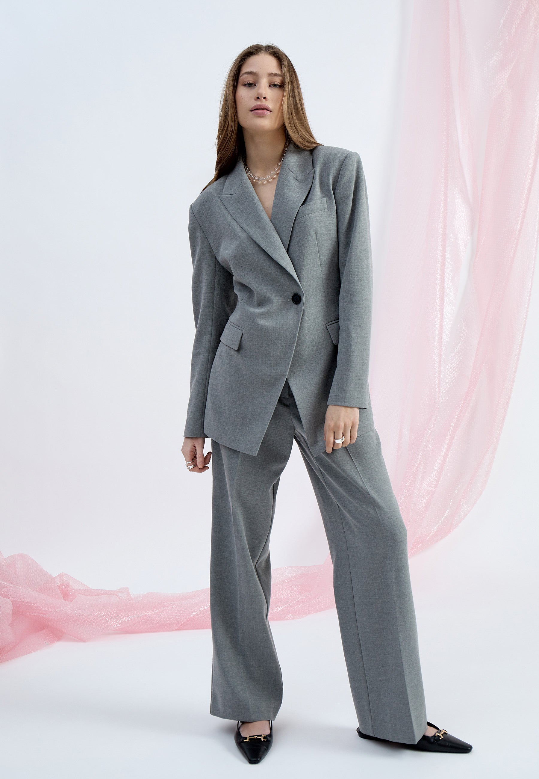 Minus MSWelma Pants Pant 112M Light Grey Melange