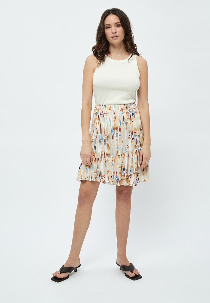 Peppercorn Mahogany Skirt Skirt 2105P Feather Gray Print