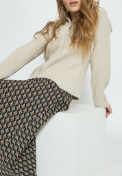 Minus Marceline Midi Skirt Skirt 4043P Nomad Sand Print