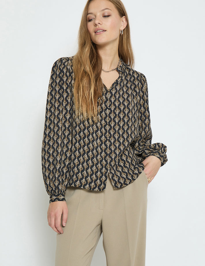 Minus Marceline Shirt Shirt 4043P Nomad Sand Print