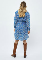 Peppercorn Marika Harmonia Shirt Dress Dress 2993P Marina Blue Print