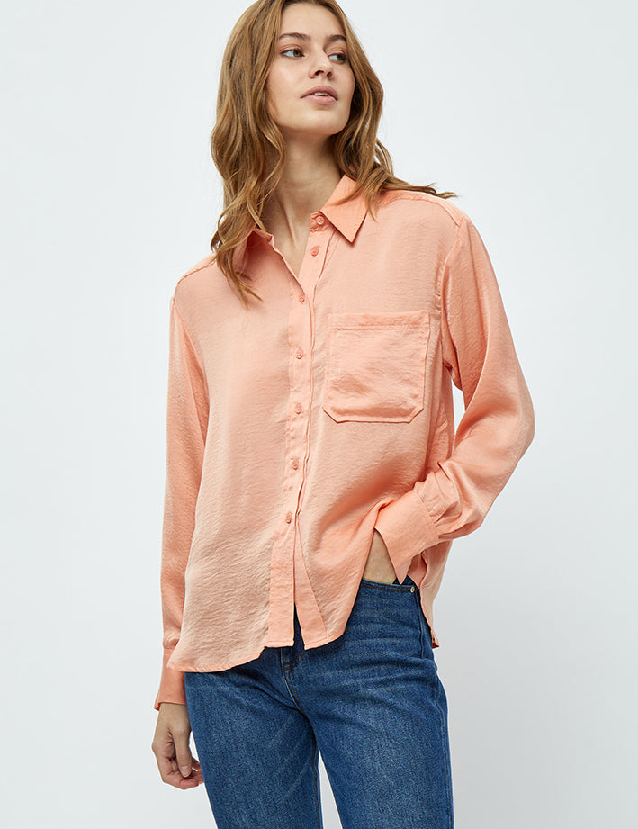 Peppercorn Martina Long Sleeve Shirt Shirt 0928 Canyon Sunset Peach