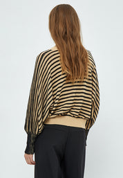 Peppercorn Mathilda Baloon Sleeve Pullover Pullover 9000S Black Stripe