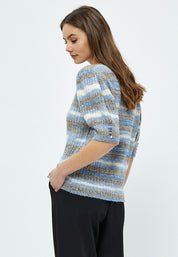 Minus Misja Knit Tee T-Shirt 5024S Royal Blue Stripe