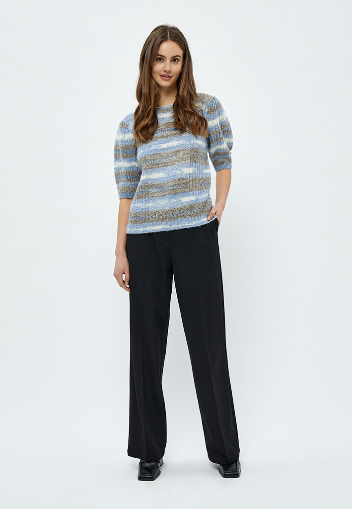 Minus Misja Knit Tee T-Shirt 5024S Royal Blue Stripe