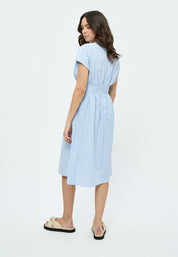 Peppercorn Monella Midi Dress Dress 580S Icy Blue Stripe